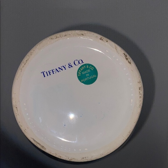 Tiffany & Co. Floral Vase with Blue, Yellow, and Pink Flower Accents - Picture 4 of 8